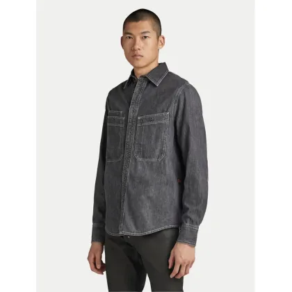 Zdjęcie G-Star Raw Koszula jeansowa Nimes D23009-D540 Szary Regular Fit