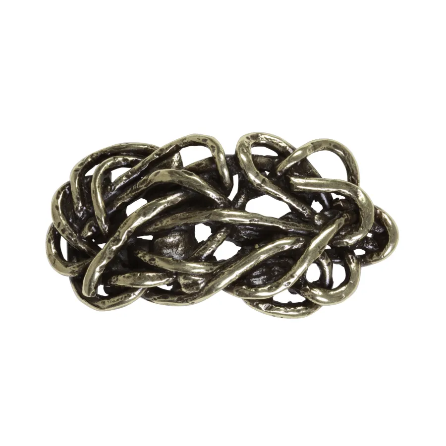 obrazek 2 Uchwyt z odlewu metalowego do mebli i krzeseł tapicerowanych H.5xL.11xP.1 cm