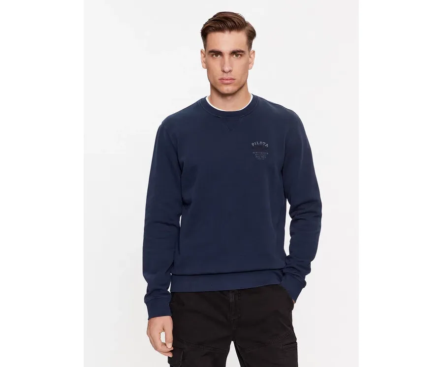 obrazek 1 Aeronautica Militare Bluza 232FE1829F533 Granatowy Comfort Fit