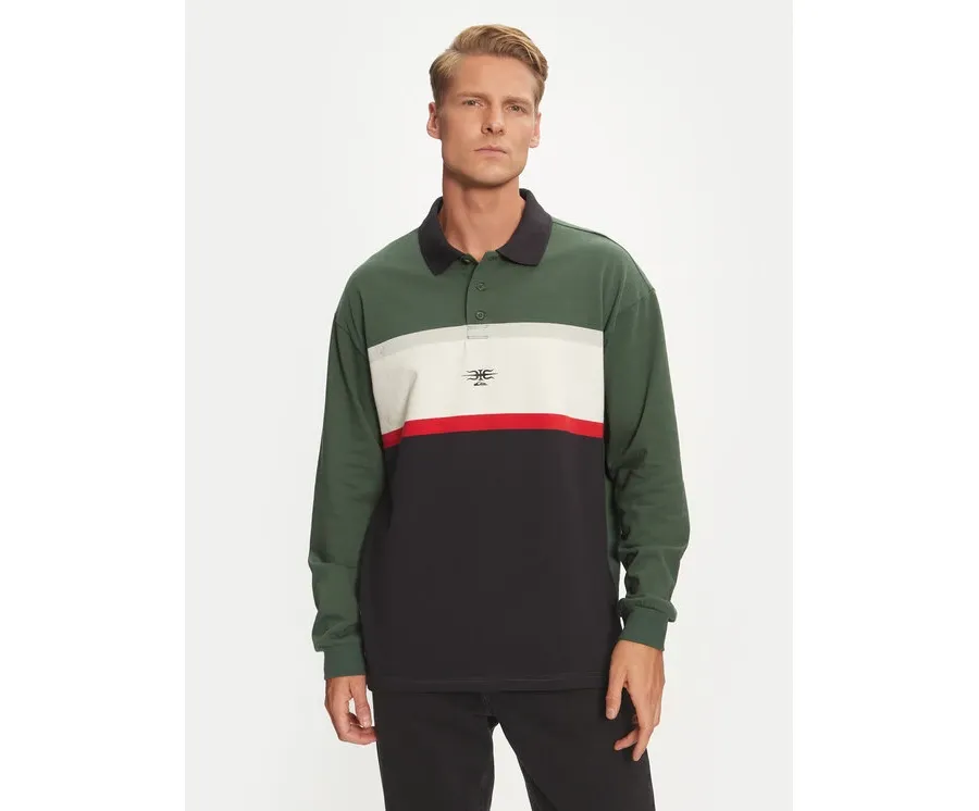 obrazek 1 Quiksilver Polo Mercury Rugby AQYKT03125 Zielony Loose Fit