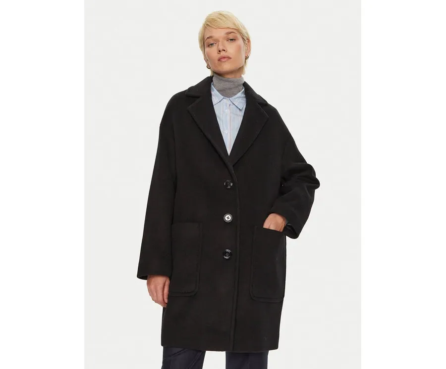 obrazek 1 MAX&Co. Płaszcz wełniany 2426016033200 Czarny Regular Fit