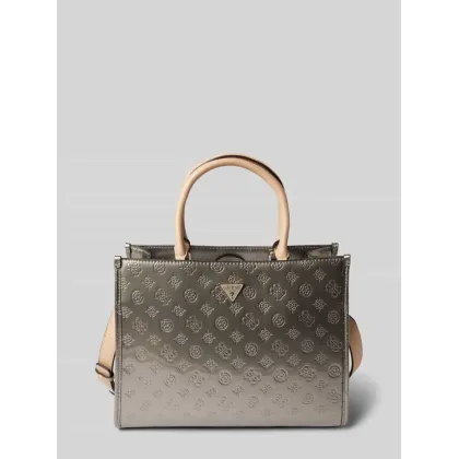 Zdjęcie Torba tote z fakturowanym wzorem z logo model ‘ARNELA’