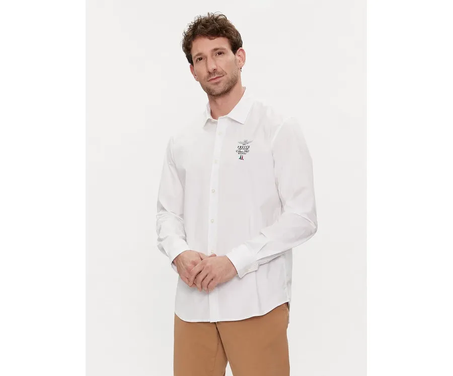 obrazek 1 Aeronautica Militare Koszula 241CA1248CT3288 Écru Regular Fit