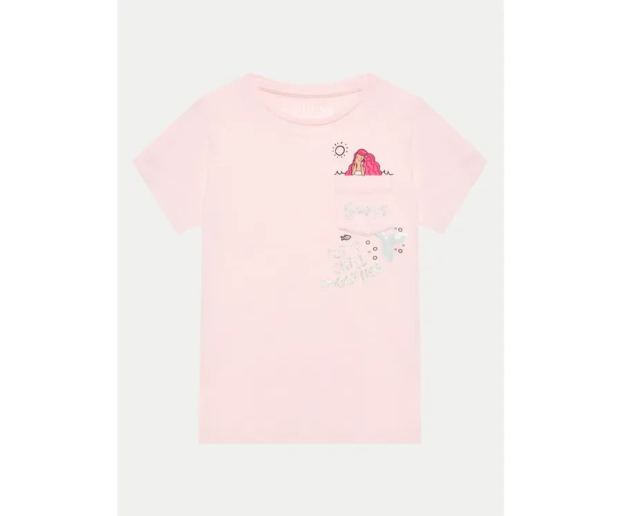 obrazek 1 Guess T-Shirt K4GI19 K6YW4 Różowy Regular Fit