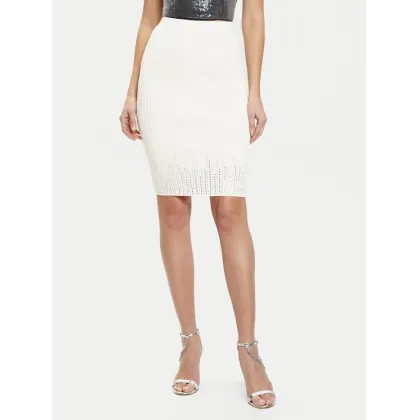 Zdjęcie Guess Spódnica ołówkowa W5RD83 Z2Y50 Écru Slim Fit