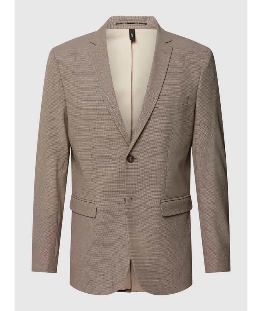 obrazek 1 Marynarka o kroju slim fit zapinana na dwa guziki ze wzorem na całej powierzchni model ‘LIAM’