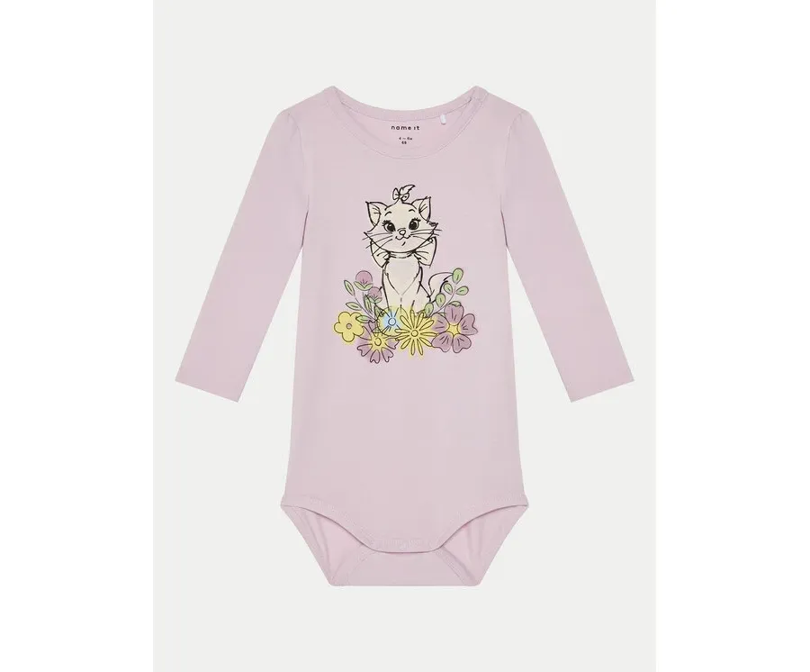 obrazek 1 NAME IT Body dziecięce 13238194 Różowy Regular Fit