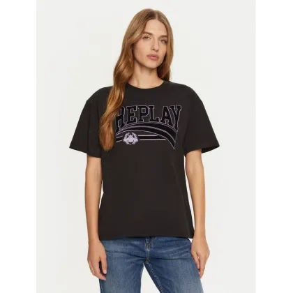 Zdjęcie REPLAY T-Shirt W3089E.000.23608P Czarny Regular Fit