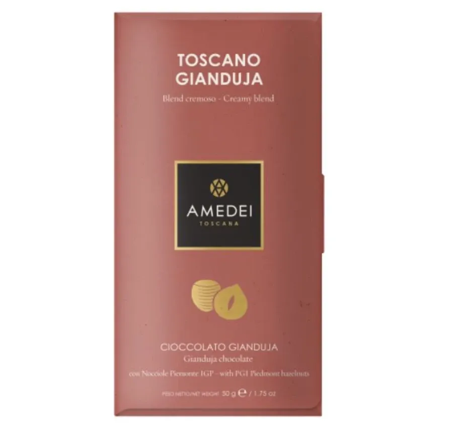 obrazek 1 Mleczna czekolada Toscano Nut Brown Gianduja z orzechami laskowymi, 50g
