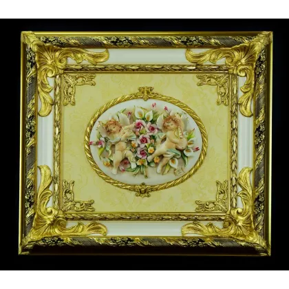 Zdjęcie Gustowny porcelanowy obraz do salonu