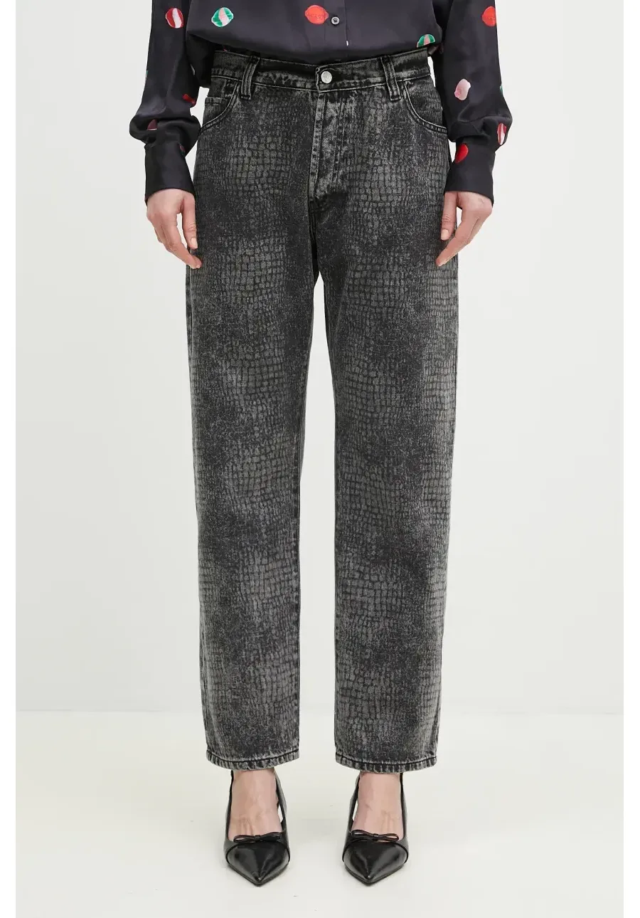 obrazek 1 Aries jeansy bawełniane Lasered Croc Lilly Jean damskie high waist AR3010103