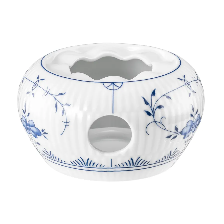 obrazek 3 Porcelanowy podgrzewacz z Niemiec zdobiony motywem roślinnym - Tettau