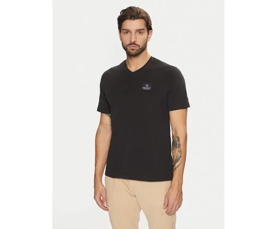 obrazek 1 Aeronautica Militare T-Shirt 242TS2333J662 Czarny Regular Fit