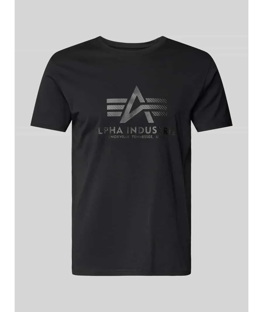 obrazek 1 Alpha Industries T-Shirt Basic 100501 Czarny Regular Fit