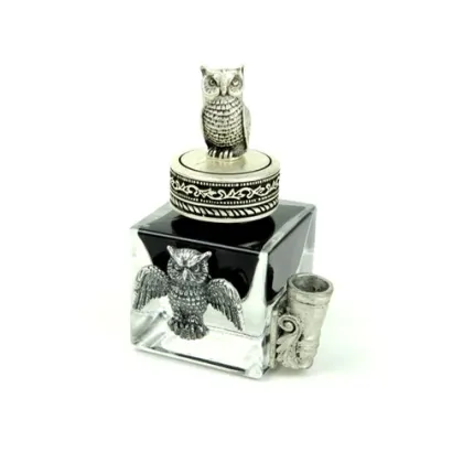 Zdjęcie Włoski kałamarz z Sowami i stojakiem na pióro - na upominek!