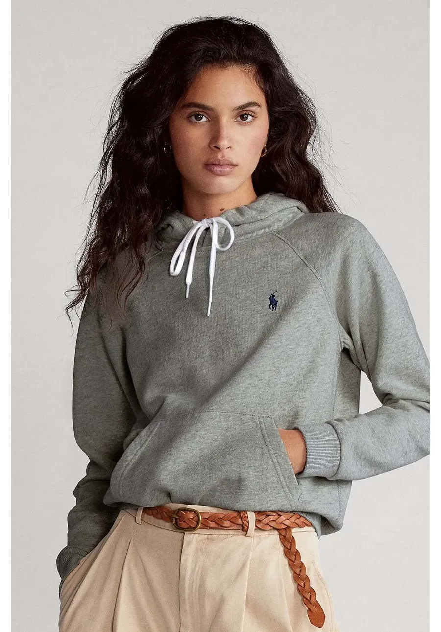 obrazek 1 Polo Ralph Lauren Bluza 211794394003 damska kolor szary z kapturem melanżowa