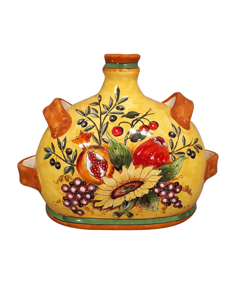 obrazek 1 Włoska ceramiczna butelka na wodę w stylu śródziemnomorskim