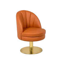 Zdjęcie Pomarańczowy fotel do jadalni