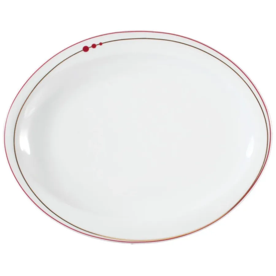 obrazek 1 Owalny porcelanowy talerz śniadaniowy 25x20 cm z Niemiec - Seltmann Weiden