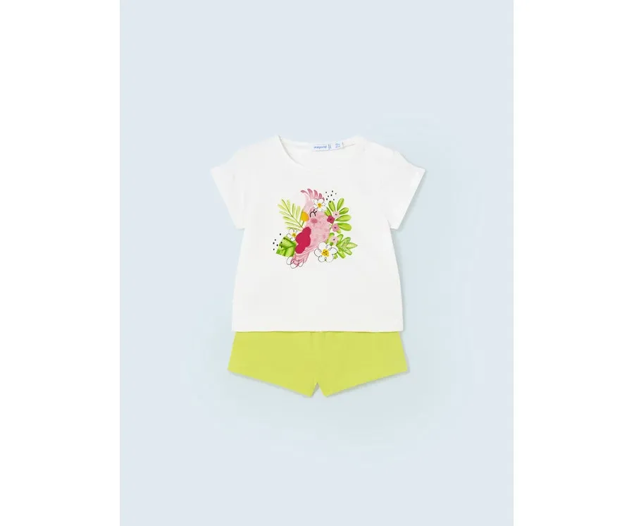 obrazek 1 Mayoral Komplet t-shirt i spodenki 1276 Kolorowy Regular Fit