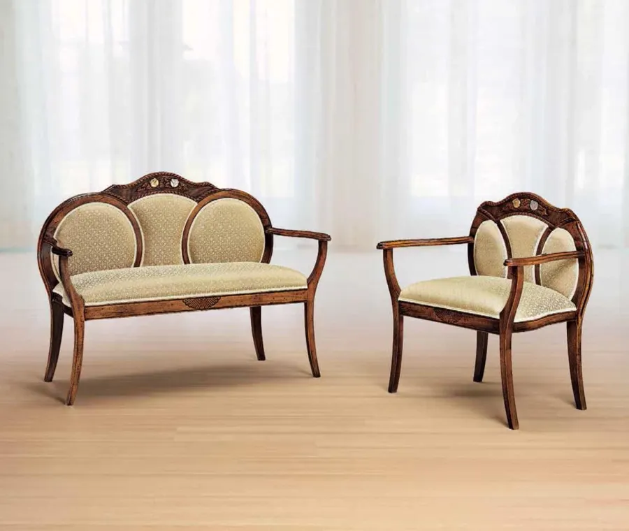 obrazek 1 Antyczna unikalna mała sofa do pięknego salonu - Morello Gianpaolo