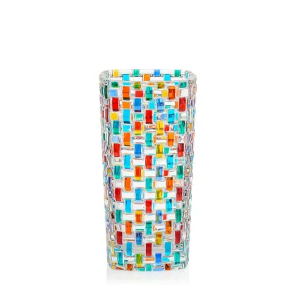 Zdjęcie Artystyczny wazon wykonany ze szkła murano (28 cm)