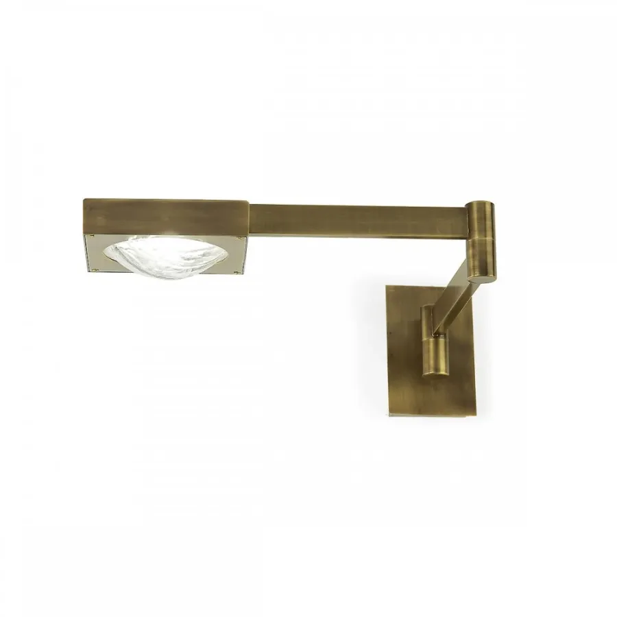 obrazek 2 Duża lampa ścienna w kolorze mosiądzu H.15xL.20xP.86 cm