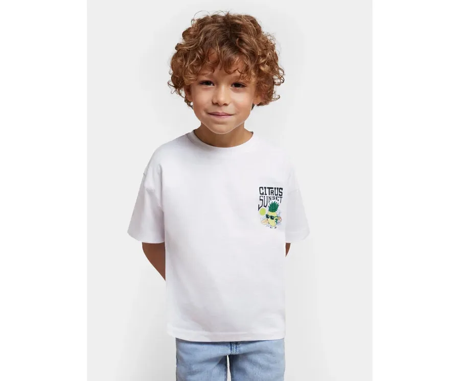 obrazek 1 Mayoral T-Shirt 3023 Biały Regular Fit