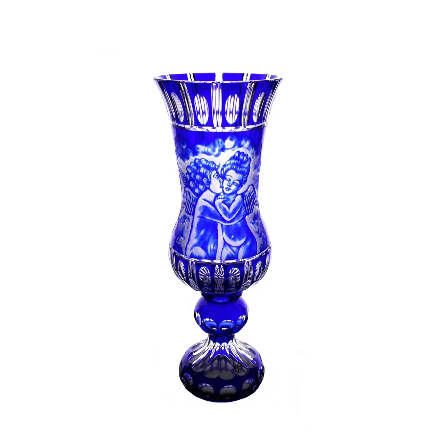 obrazek 2 Anita Crystal - Ręcznie grawerowany kryształowy wazon Aniołki