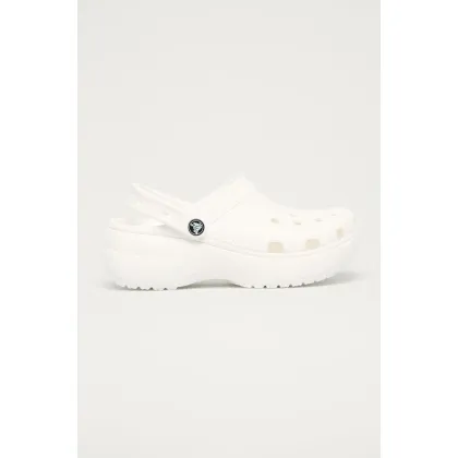 Zdjęcie Crocs klapki Classic Platform Clog damskie kolor biały 207989