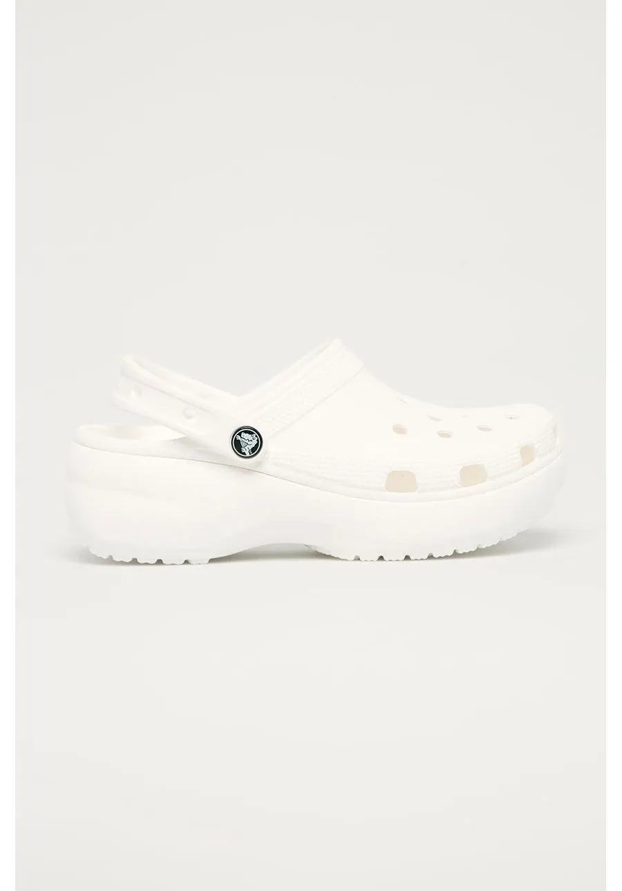 obrazek 1 Crocs klapki Classic Platform Clog damskie kolor biały 207989