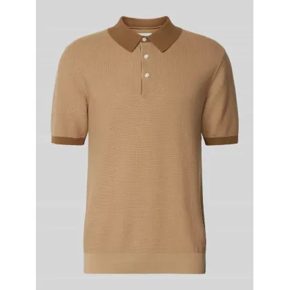 Zdjęcie Koszulka polo o kroju regular fit z fakturowanym wzorem