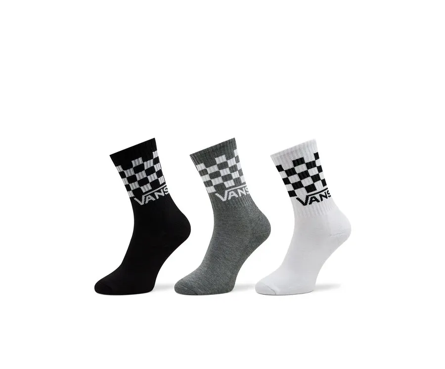 obrazek 1 Vans Zestaw 3 par wysokich skarpet męskich Classic Check Crew VN000F0WY281 Czarny
