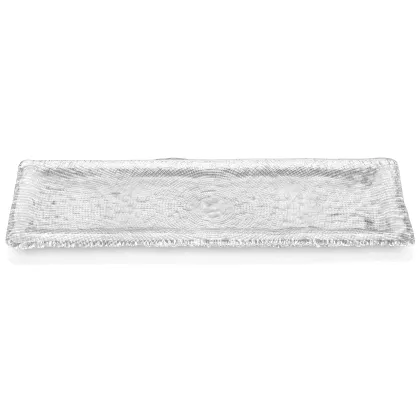 Picture Prestigious rectangular Diamond tray with transparent edges - IVV