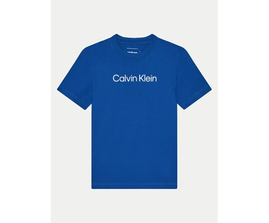 obrazek 1 Calvin Klein Jeans T-Shirt IU0IU00682 Niebieski Regular Fit