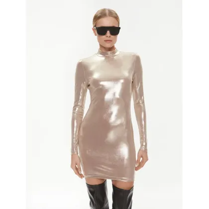 Zdjęcie Calvin Klein Jeans Sukienka codzienna J20J222512 Złoty Slim Fit