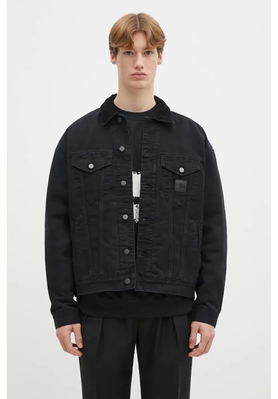 obrazek 1 Carhartt WIP kurtka bawełniana Dayton Trucker Jacket kolor czarny przejściowa I034315.00E4O