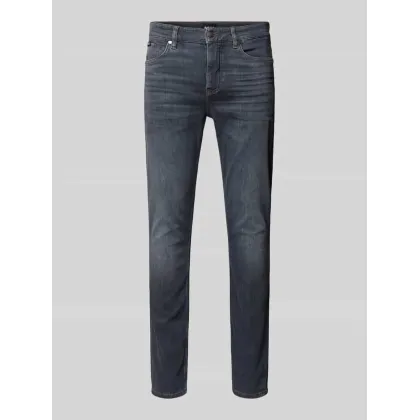Zdjęcie Jeansy o kroju slim fit z detalem z logo model ‘Delaware’