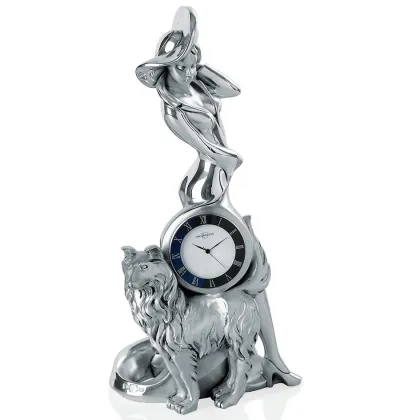 Picture Coke dog with woman - desk watch