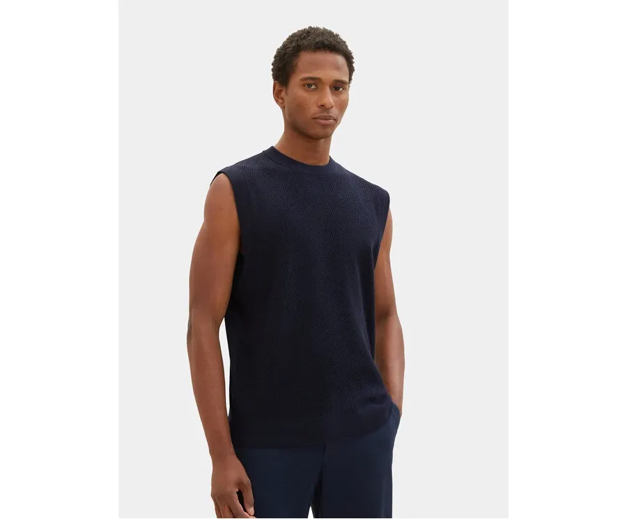 obrazek 1 Tom Tailor Sweter 1038691 Granatowy Regular Fit
