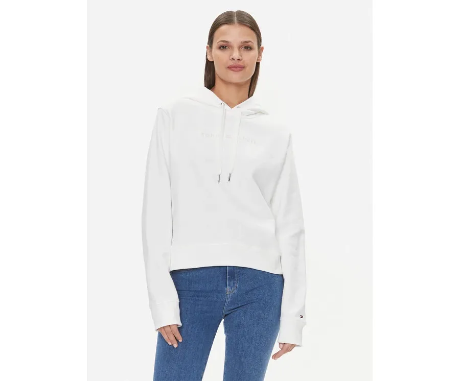 obrazek 1 Tommy Hilfiger Bluza Frosted WW0WW38856 Écru Relaxed Fit