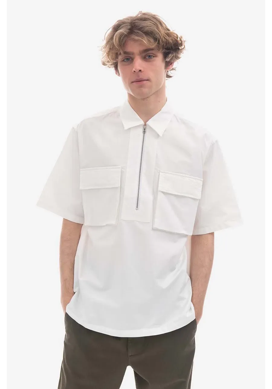 obrazek 1 Norse Projects koszula męska kolor biały relaxed N40.0610.0001-0001