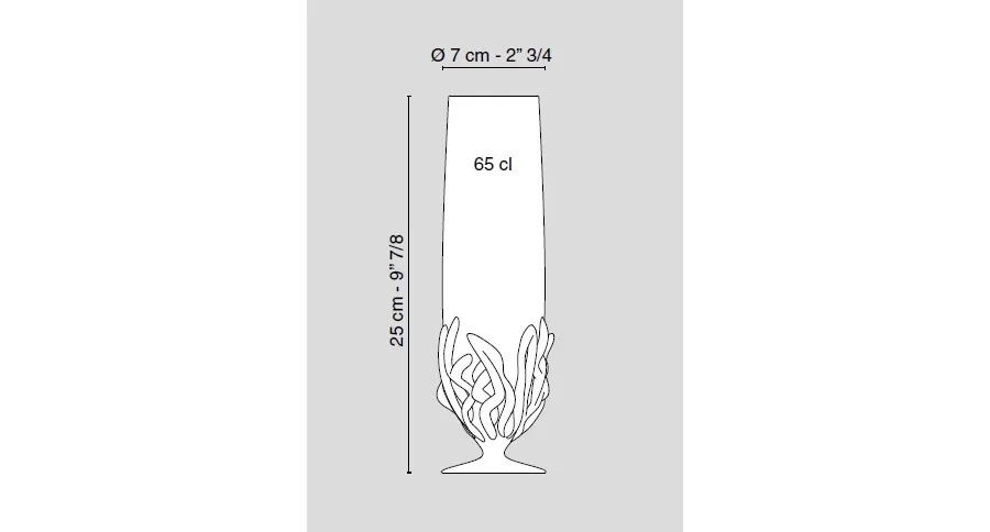 picture 3 Luxurious champagne glass from the Flame collection