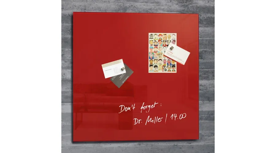 picture 6 Magnetic Glass Board artverum 48x48 cm