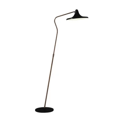 Zdjęcie Nowoczesna wolnostojąca lampa z mosiądzu w surowym kształcie - Lumis