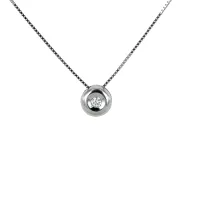 Picture Italian subtle necklace with a diamond