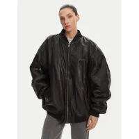 Zdjęcie Serge Pariente Kurtka skórzana Oversize Girl Czarny Oversize