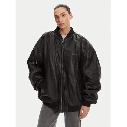 Zdjęcie Serge Pariente Kurtka skórzana Oversize Girl Czarny Oversize