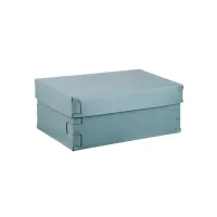 Zdjęcie Wyjątkowe jasnobłękitne pastelowe pudełko Snob 32x20xH13,5 cm
