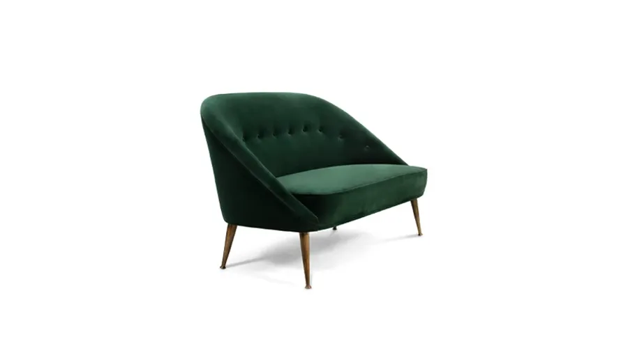 obrazek 2 Zielona portugalska dwuosobowa sofa